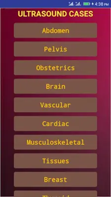 Emergency Ultrasound Cases android App screenshot 1